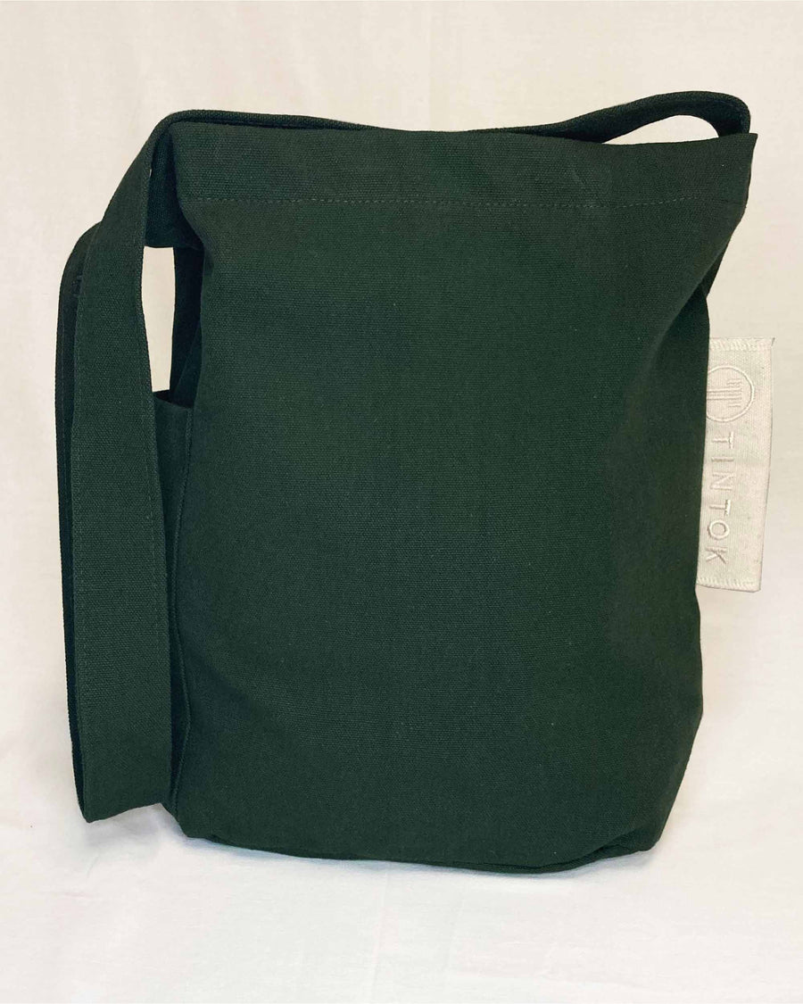 Mira Canvas Bag - Forest Green