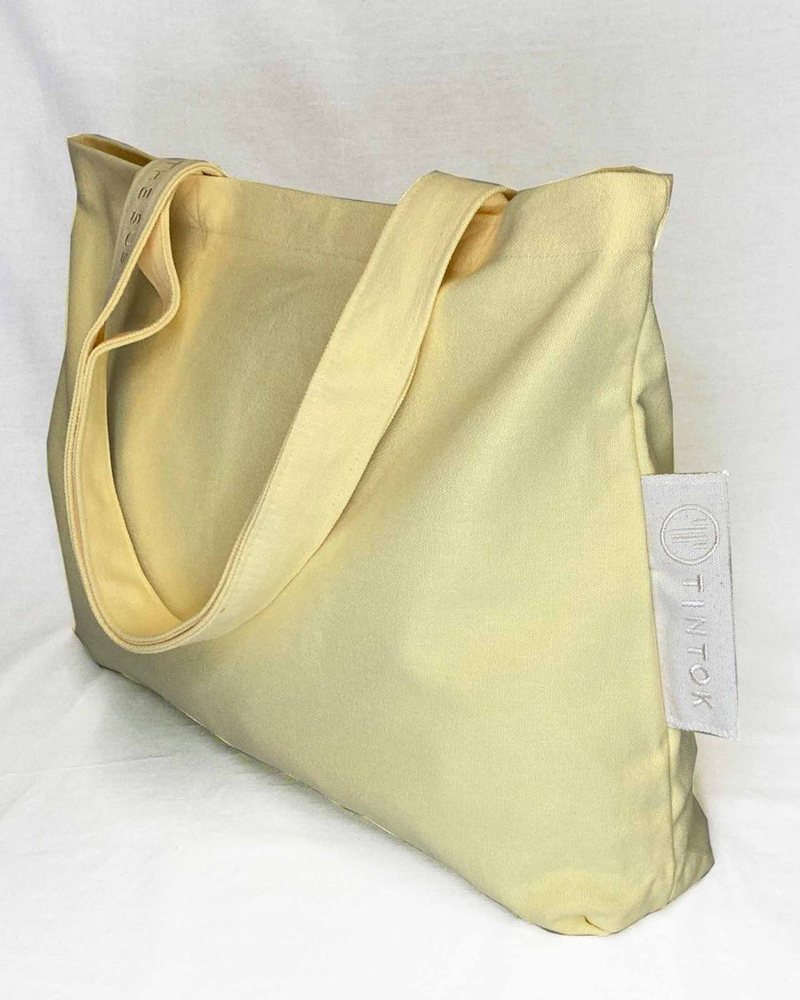 Rima Canvas Bag - Pastel Yellow