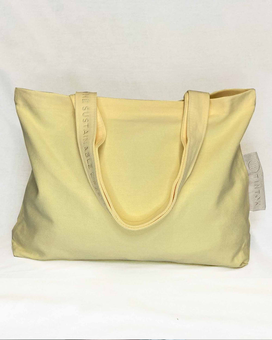 Rima Canvas Bag - Pastel Yellow