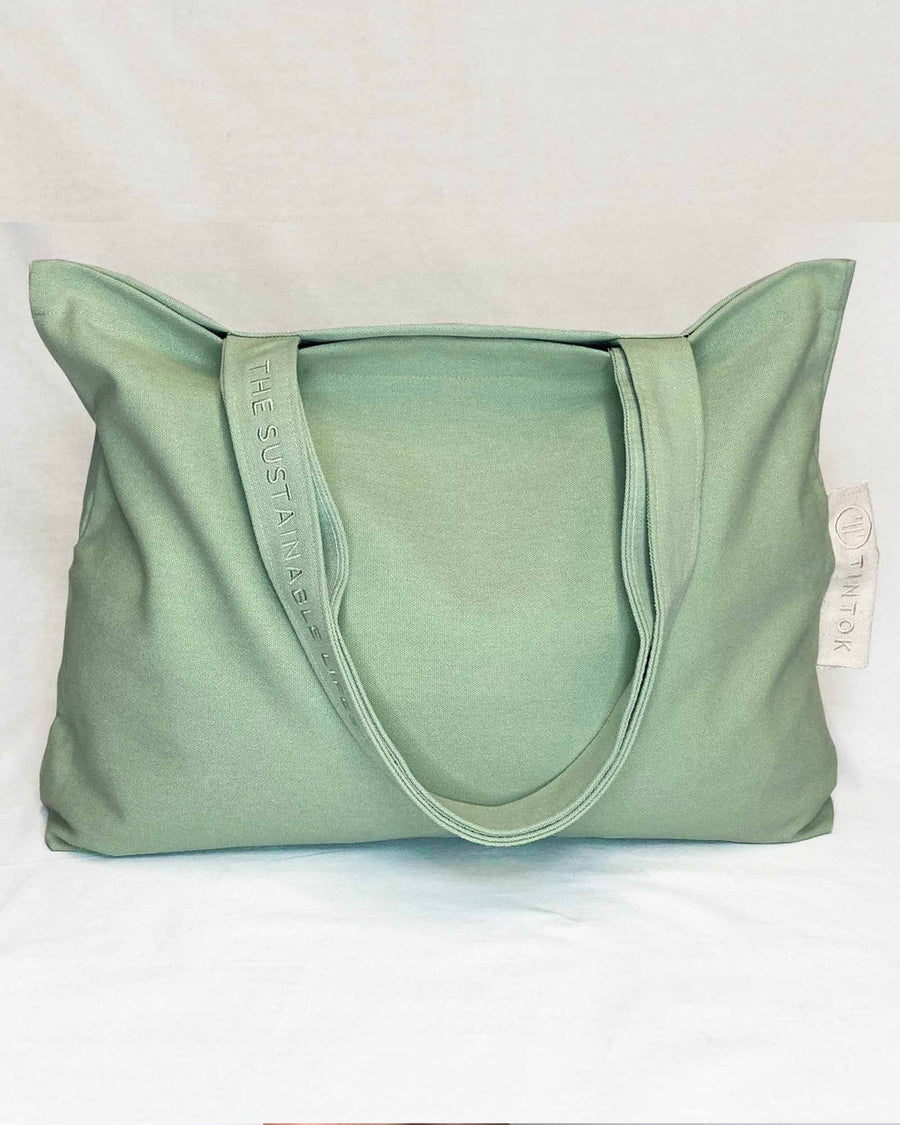 Rima Canvas Bag - Pastel Green