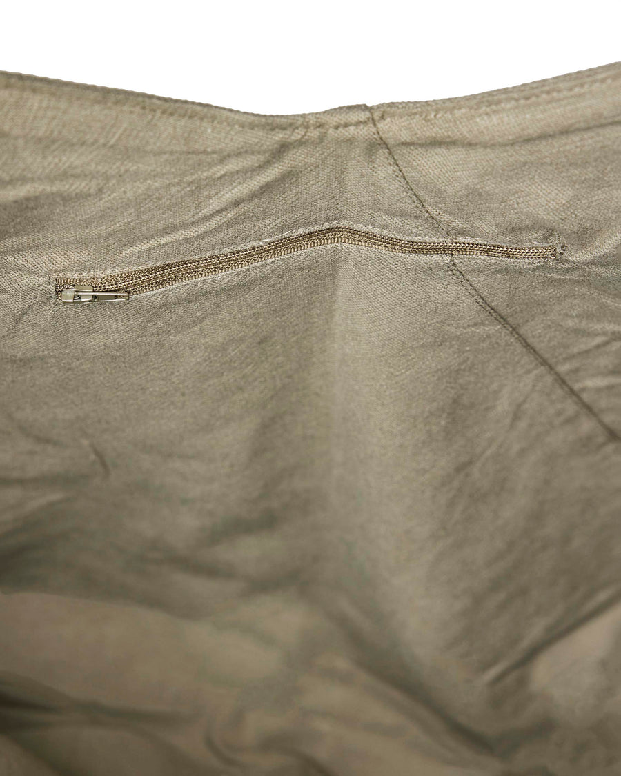 Tira Oversized Triangle Canvas Bag - Khaki