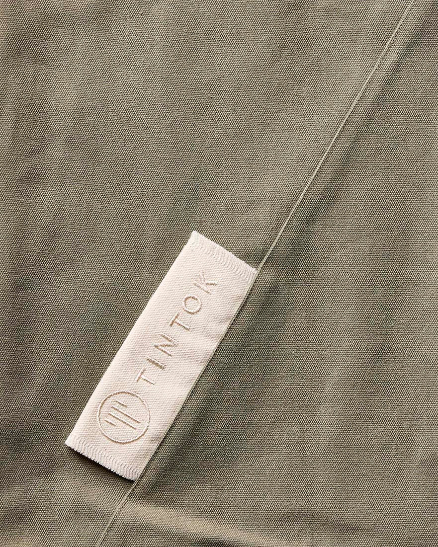 Tira Oversized Triangle Canvas Bag - Khaki
