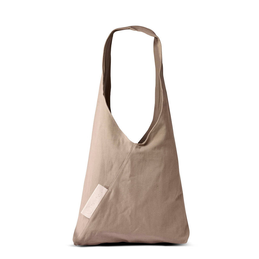 Tira Oversized Triangle Canvas Bag - Dark Denim